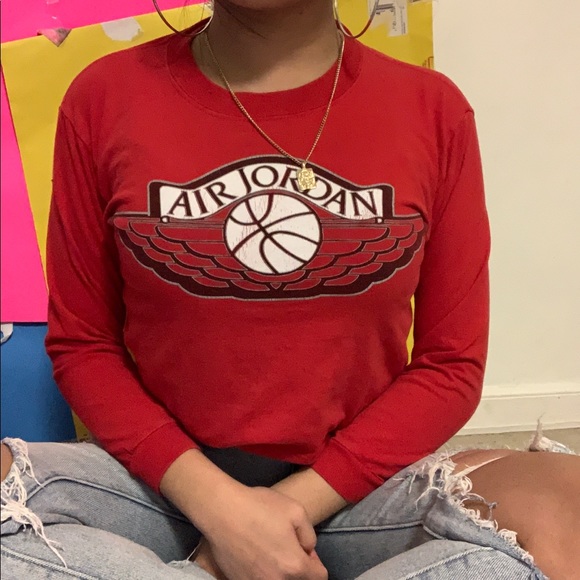 Jordan Sweaters - jordan air red sweater ✧